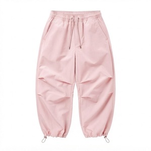 B2B Supplier Private Label Unisex Extra Baggy Cargo Sweatpants Taslan <b>Nylon</b> Adjustable Hem <b>Joggers</b> - Product Image 2