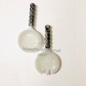 Juego de Utensilios para Ensalada de Acrílico/Resina Personalizado para Servir Frutas, Vajilla para la Mesa del Hogar, Incluye Tenedor, Cuchara, Utensilios para Servir Comida - Product Image 6