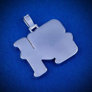 Fine Jewelry Personalized 925 <b>Silver</b> Hip Hop Letter Iced Out Custom Name <b>Initial</b> Letter Moissanite Diamond Mosaic Set <b>Pendant</b> - Product Image 2