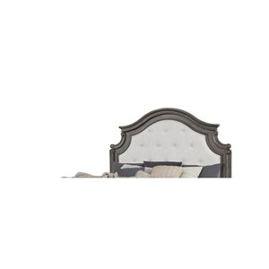 Letto Matrimoniale Grace in Stile Rustico Grigio, Design Tradizionale in Legno - Product Image 4