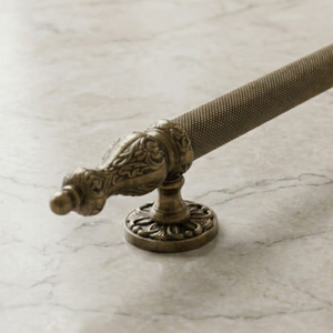 Manija de Puerta Resistente de Latón Sólido de Primera Calidad HI SAFE, 36 Pulgadas, Acabado de Latón Antiguo Moderno, para Entrada Exterior - Product Image 5