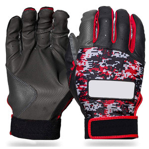 Guantes de Béisbol Profesionales de Cuero, Cómodos, con Soporte para la Palma, Cierre de Gancho y Bucle, Transpirables y de Secado Rápido - Product Image 1