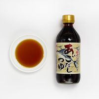 Bouillon de poisson volant japonais frais, condiment de fruits de mer, sauce d'assaisonnement NIBISHI Ago-dashi-Tsuyu, bouteille de sauce soja 360ml