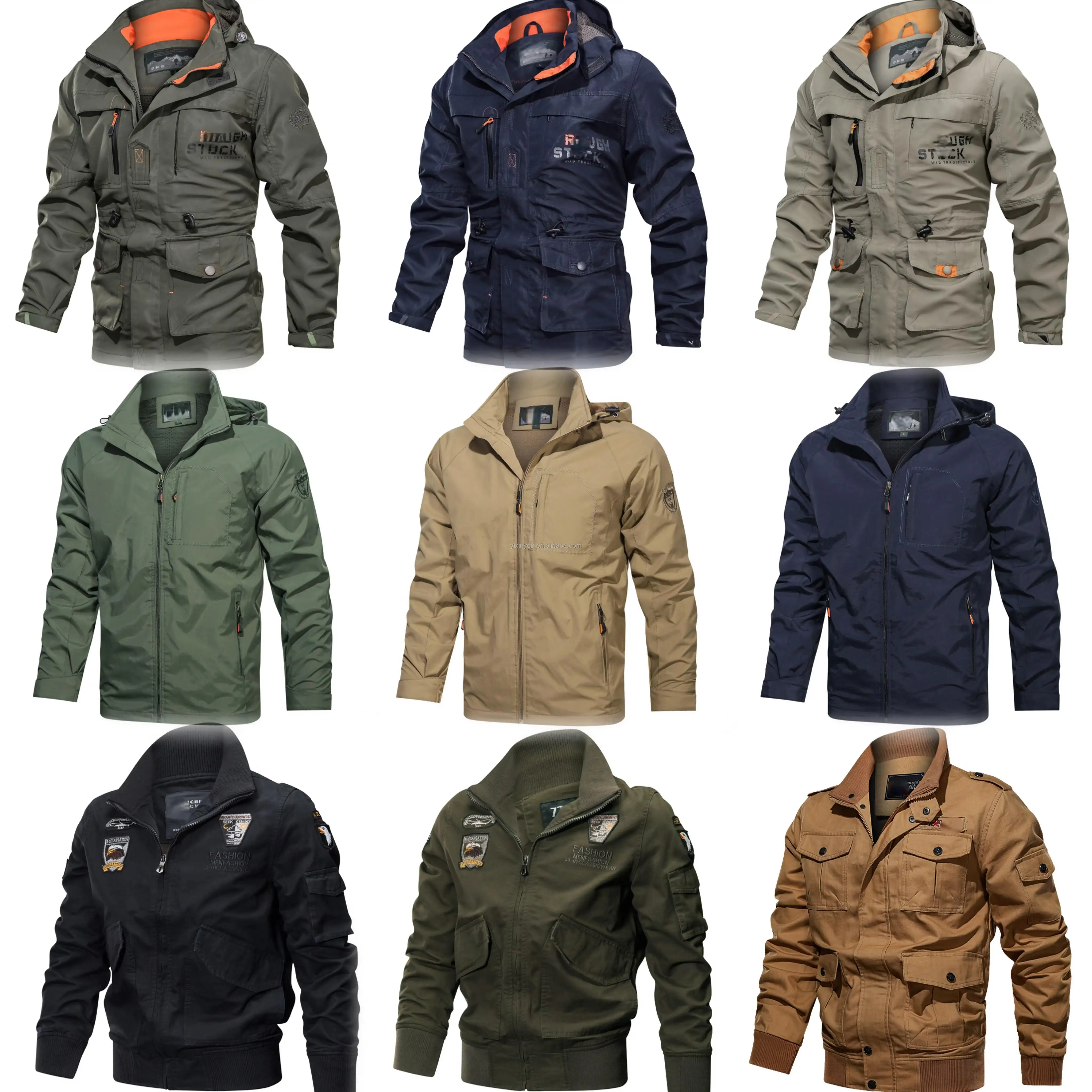 Chaquetas de invierno de piloto para hombre de algodón de alta calidad a precio barato, chaqueta cortavientos gruesa cálida para exteriores, chaqueta de talla grande para hombre