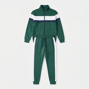 Ensemble jogging et veste de survêtement pour homme personnalisé, 320 GSM, polaire brossé, tenue de sport deux pièces - Product Image 6