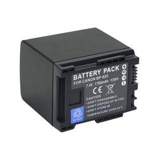 แบตเตอรี่ BP-820 1780mAh สำหรับกล้อง Canon VIXIA G50 G60 G26 XA55 XA50 XA45 ได้รับการรับรองมาตรฐาน CE RoHS ขายส่งจำนวนมาก 0-Cycle Top Cell - Product Image 1