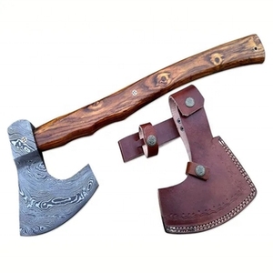 High Quality Industrial Grade Multi-Purpose <b>Axe</b> Head Handcrafted Damascus Steel Ash Wood <b>Handle</b> 18-Inch Overall Length - Product Image 4