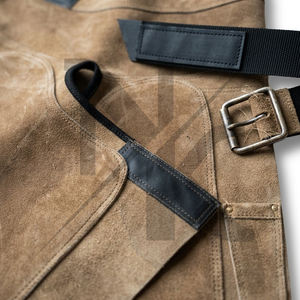 Delantal de Herrador de Cuero Genuino de Alta Calidad, Cinturón Ajustable, Delantales de Gamuza Resistentes para Herradores, Soldadura y Herraje - Product Image 5