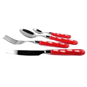 ชุดช้อนส้อมสแตนเลสคุณภาพสูง ดีไซน์พรีเมียม ขัดเงาอย่างดี ด้ามไม้ สไตล์โมเดิร์น - Product Image 1