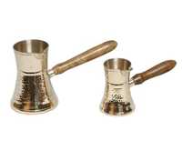 Cafetière turque artisanale en cuivre et laiton, style ottoman, petite bouilloire à café, cafetière traditionnelle authentique pour la maison