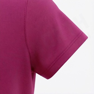 Camiseta de Verano de Algodón para Mujer, Color Personalizado, Sólida, Suave, Informal, Holgada, Lisa, de Manga Corta, Estilo Informal - Product Image 6