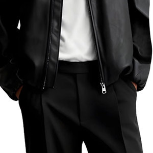 Ropa Casual Estilo Streetwear, Chaquetas de Cuero para Hombre, Ligeras, Transpirables, Personalizadas, Lisas y Teñidas - Product Image 6