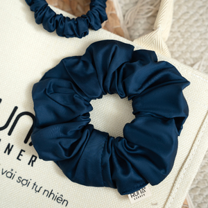 Élastique à cheveux en bambou biologique 300TC de qualité supérieure, vente en gros, chouchous en tissu 100% bambou 13CM, style décontracté chic - Product Image 1