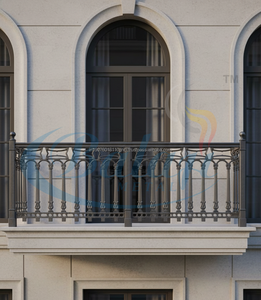 Durable Cast Iron Aluminum Alloy Frameless Adjustable <b>Window</b> Grill Super Shot Blasted Finish Heavy Railing <b>Panel</b> Security Gate - Product Image 2