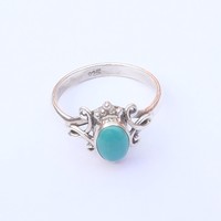 Bague ovale en turquoise bleue en argent sterling 925 pour femme Radhey Krishna Jewellers, plaquée or rose/or jaune, style vintage bohème filigrané