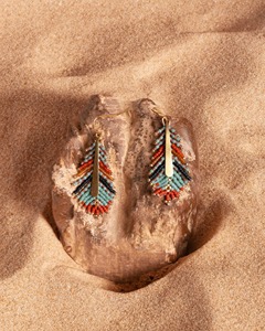 Pendientes Hechos a Mano Personalizados para Mujer, Diseño de Moda con Cuentas y Abalorios Estilo Ángel, Ligeros - Product Image 6