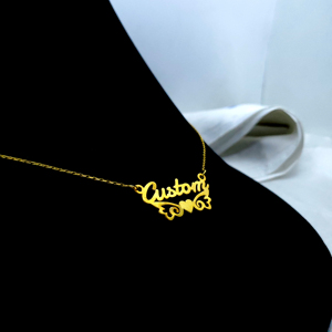 Collier pendentif cœur personnalisé en argent sterling 925 avec moissanite Bindi Jewels, chaîne en câble plaquée or, style minimaliste - Product Image 3