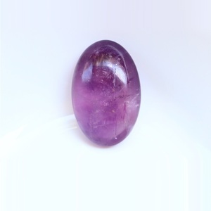 Chakralume Améthyste Chevron Naturelle de Haute Qualité, Pierre de Palmier Ovale Polie à la Main, Cristal Violet de Guérison pour Méditation, Reiki et Chakra - Product Image 3