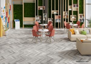 กระเบื้องพอร์ซเลนลายแกะสลักหรูหรา ขนาด 600x1200 มม. 60x120 ซม. 24x48 นิ้ว พื้นผิวเซรามิกมีเท็กซ์เจอร์ คุณภาพพรีเมียม ทนทาน ใช้ปูพื้นและผนังภายใน - Product Image 2