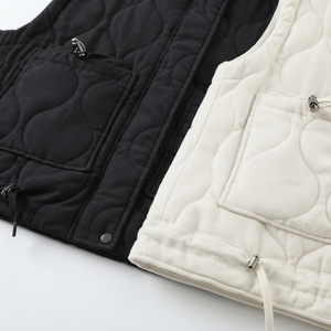 Chaqueta Varsity de Satén de Algodón para Mujer, Lavada, Transpirable, Sin Mangas, con Cremallera y Cuello Vuelto, Estilo Casual de Primavera, Venta al por Mayor - Product Image 6