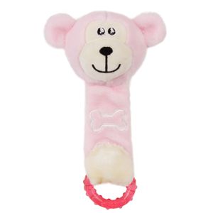 Jouet en peluche couineur et froissable Moo Born pour nouveau-nés, jouet en caoutchouc pour animaux de compagnie, jouet couineur pour chats et chiens, jouet de dentition - Product Image 2