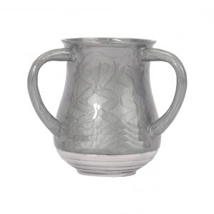 Taza de Netilat Yadayim, Taza para Lavado de Manos Judía con Doble Asa, Taza Ritual Negel Vasser, Regalo Religioso para Shabat - Product Image 1