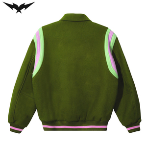 Chaqueta Bomber Unisex con Parches Bordados Personalizados de Alta Calidad, Chaqueta Varsity de Alta Calidad para Hombre y Mujer - Product Image 4