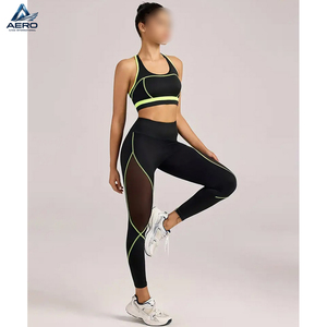 Conjunto Deportivo de Alta Calidad para Mujer, Brasier Sin Costuras y Leggings, Conjunto de Yoga de 2 Piezas, Brasier Push-Up y Leggings con Control de Abdomen - Product Image 3