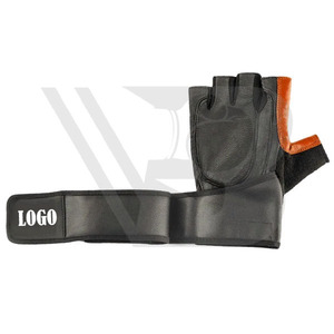 2026 Lightweight Breathable Non <b>Slip</b> Leather Fingerless Fitness Gloves Wrist Support Hand Grips Gym Training Heavy Exercise - Product Image 5