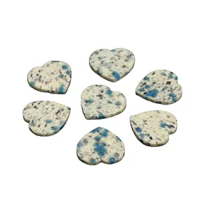 Excellent Quality 12mm Both Side Flat Heart Natural Polished K2 Jasper Gemstone Jewelry Making Calibrated Loose Stones Supplier