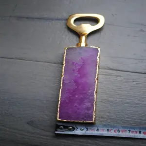 Juego de Cucharas Hechas a Mano con Piedras Preciosas de Ágata Pulida de Alta Calidad, Estilo Religioso, con Posavasos de Cristal - Product Image 3