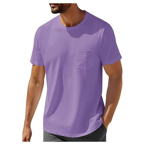 T-shirt formel pour homme en coton tricoté 100 %, durable, léger, respirant, anti-plis, coupe ample, personnalisable - Product Image 1