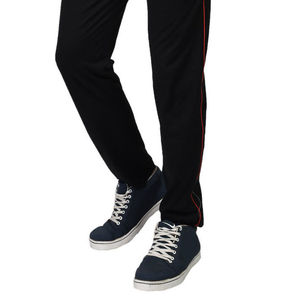 Men's <b>Black</b> Sweatpants Elastic Waist Side Stripe Knitted Casual Breathable Spring Wear - Product Image 4