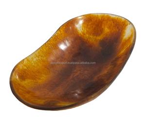 Tazón de Resina para Servir, Utensilios de Cocina para el Hogar y Restaurantes, Diseño Clásico, Color Marrón Claro, Tazón de Resina a Precio Económico - Product Image 1