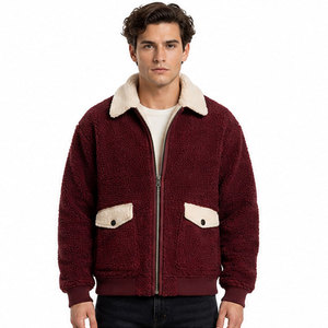 Premium Warm Winter <b>Sherpa</b> <b>Jacket</b> with Front Logo Customized Colors & Logo Trending Design for Online Sale - Product Image 1