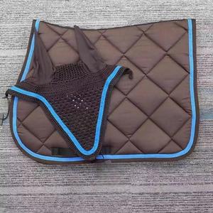BRAND ZONE1995 Tapis de selle classique personnalisé en coton satiné avec doublure en maille, durable et confortable pour l'équitation et le saut d'obstacles - Product Image 5