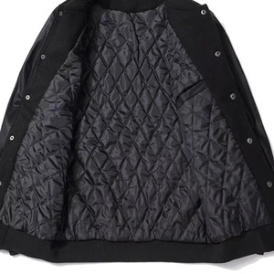 Latest Design Baseball Varsity Jacket <b>Men</b> Reversible College Wear Custom Logo Stand Windproof Casual Street Wear Winter Jacket - Product Image 3