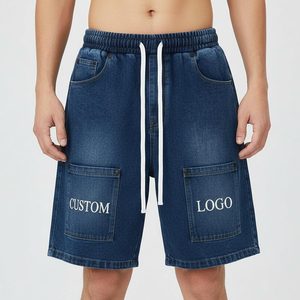 Custom LOGO High Quality Vintage Plus Size Men Gym Shorts OEM Summer <b>Light</b> Breathable Embroidery 100% Cotton OEM Service - Product Image 1