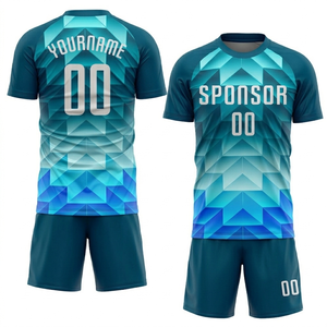 เสื้อฟุตบอลพิมพ์ลายแบบเป็นมิตรต่อสิ่งแวดล้อมสำหรับผู้ใหญ่ สไตล์อเมริกัน ชุดฟุตบอลแบบยูนิเซ็กซ์ สั่งทำได้ ผลิตจากโพลีเอสเตอร์ 100% มีความต้องการสูง - Product Image 4