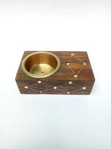 Latest Design Wooden Bakhoor Burner Carved Bakhoor Burner Laser Engraving Bakhoor Burner Mubkhar At factory Wholesale Price - Product Image 3