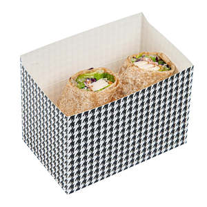 Rectangular Plastic Free <b>Container</b> 340 Ml Takeaway Transparent <b>Clear</b> Fast Disposable Paper Round Food <b>Containers</b> Takeaway Boxes - Product Image 6