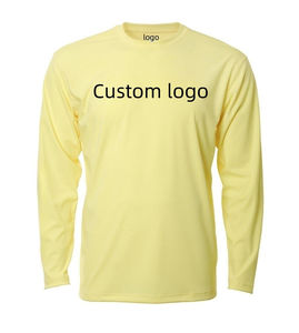 เสื้อยืดแขนยาวพิมพ์ลายโลโก้ตามสั่ง คอกลม ผู้ชาย สีพื้น ลำลอง พิมพ์ลายด้านหน้า ผ้าถัก ทรงปกติ - Product Image 1