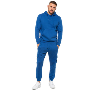 ชุดวอร์มแฟชั่น unisex เสื้อฮู้ดนุ่มสบายและกางเกงจ็อกเกอร์เข้าชุด ทรงหลวมใส่สบาย เหมาะสำหรับใส่ทุกวัน ชุดกีฬา ดีไซน์สีและขนาดตามสั่ง - Product Image 1