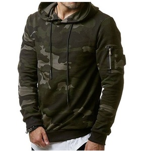 Sudadera con Capucha de Camuflaje de Alta Calidad para Hombre, Estilo Urbano, Peso Pesado 450GSM, Bordada, con Estampado de Camuflaje Real - Product Image 3