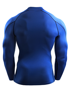 Men Compression <b>Tops</b> Sports Gym Quick Dry T-shirt Mens <b>Thermal</b> Tights Fitness Shirt Base <b>Top</b> with Different Pattern Cutting - Product Image 2