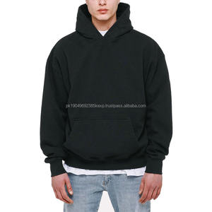 Sweat à capuche imprimé bouffant haute qualité 400gsm surdimensionné sans ficelle pull en éponge française sweat à capuche de luxe sweat à capuche lourd - Product Image 1
