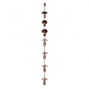 Luxury <b>Copper</b> Metal Rain Chain for Villa Exterior - Product Image 1