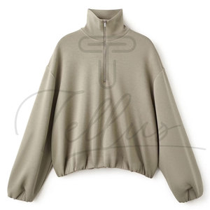 High Quality Custom Logo Cotton <b>Long</b> Sleeve Women <b>Sweatshirt</b> Breathable Sustainable Casual Wear Plain <b>Ladies</b> <b>Sweatshirt</b> - Product Image 4