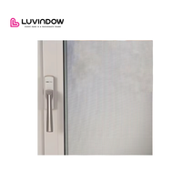 Proveedor de China, diseño de parrilla, perfil de extrusión de aluminio de 9 pies, ventanas con sistema de persianas, modelo de casa, inclinación, ventana de giro