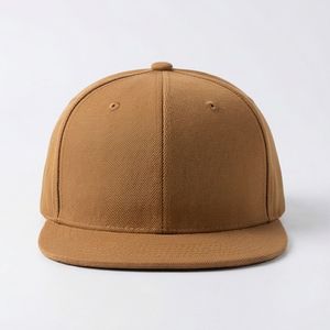 Gorra de Béisbol Marrón de Visera Plana, Diseño Deportivo, Fresca para el Verano, Transpirable, Unisex, Ajuste Flexible, Moda Avanzada A1 - Product Image 1